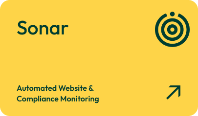 Sonar: Automated Website and Compliance Monitoring – Learn about our 24/7 monitoring system to ensure compliance and data integrity.