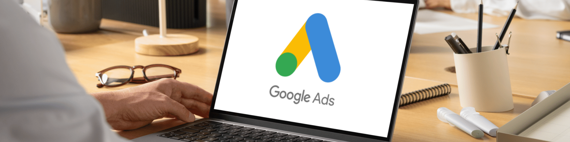 google ads on laptop