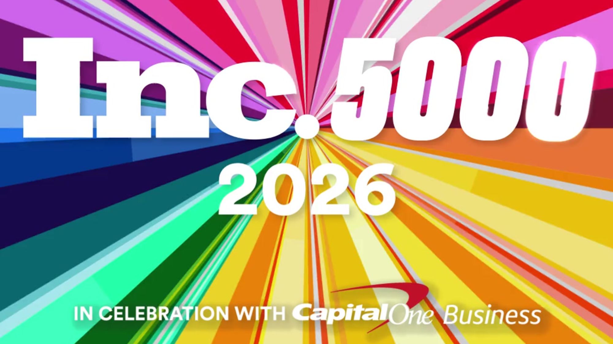Inc. 5000 2026 rainbow graphic