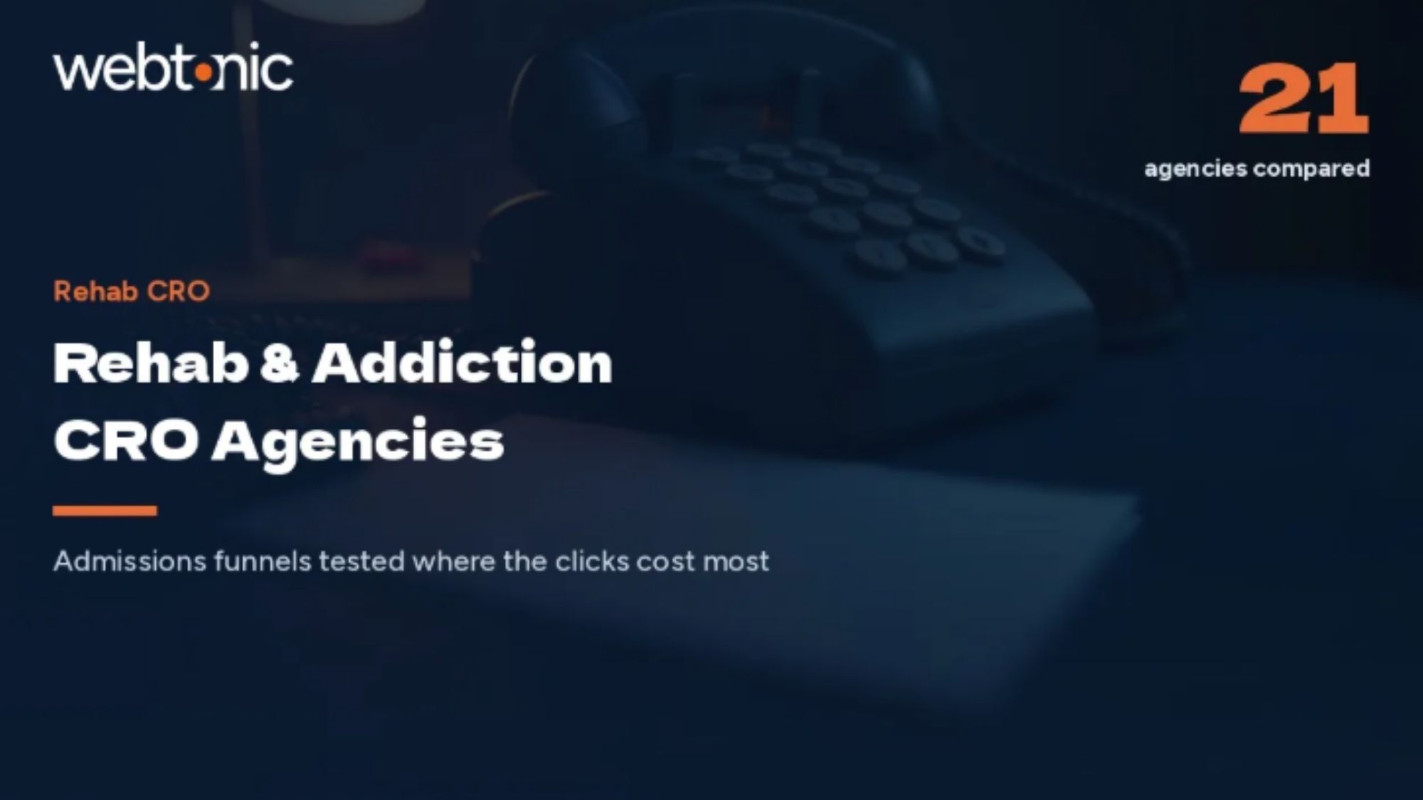 21 Rehab CRO Agencies to consider by Webtonic